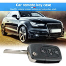 Car Remote Key Shell 3 Button Flip Folding Key Case Blank for Audi A2 A3 A4