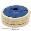 1pcs 100mm 3.94" Wool Buffing Angle Grinder Wheel Felt Disc Set Polishing P M4T5