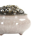 Exquisite Ceramic Incense Burner Holder Cone Spiral Censer Home Office Decor