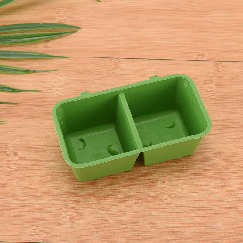2 in 1 Parrot Food Water Bowl Cups Bird Pigeons Cage Sand Cup Feeding Feeder Bly