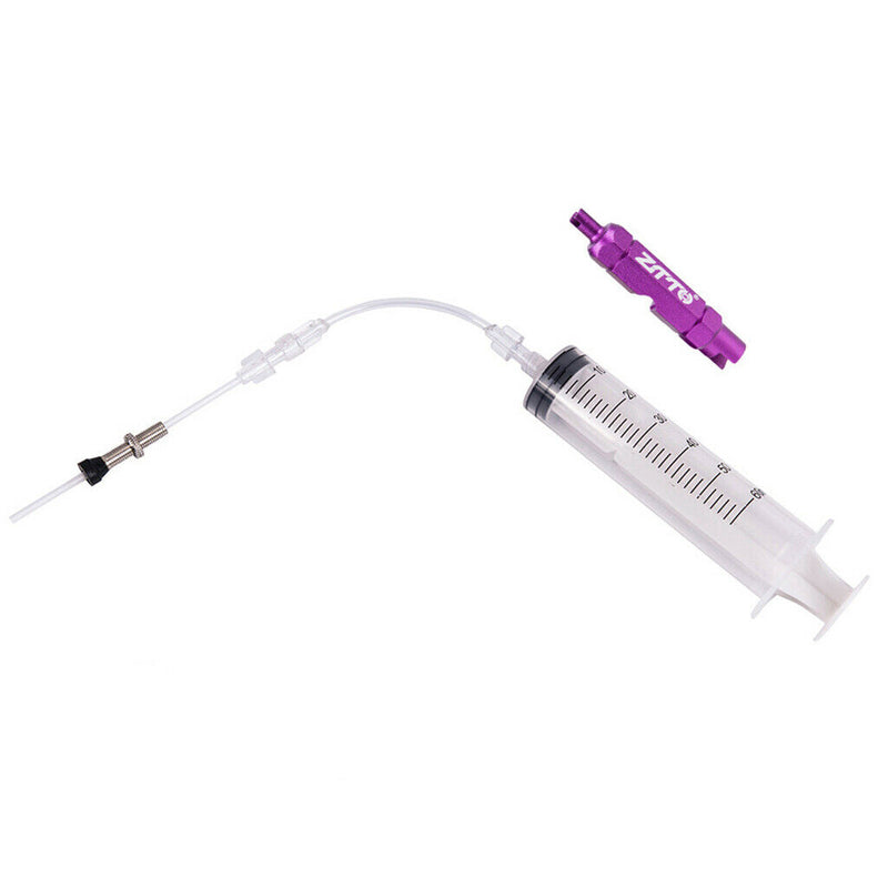 Bike Tubeless Tyre Sealant Syringe Injector Repair Tool & Valve Core Remover