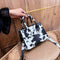 Women Handbag Animal Pattern PU Shoulder Portable Messenger Bag (White)