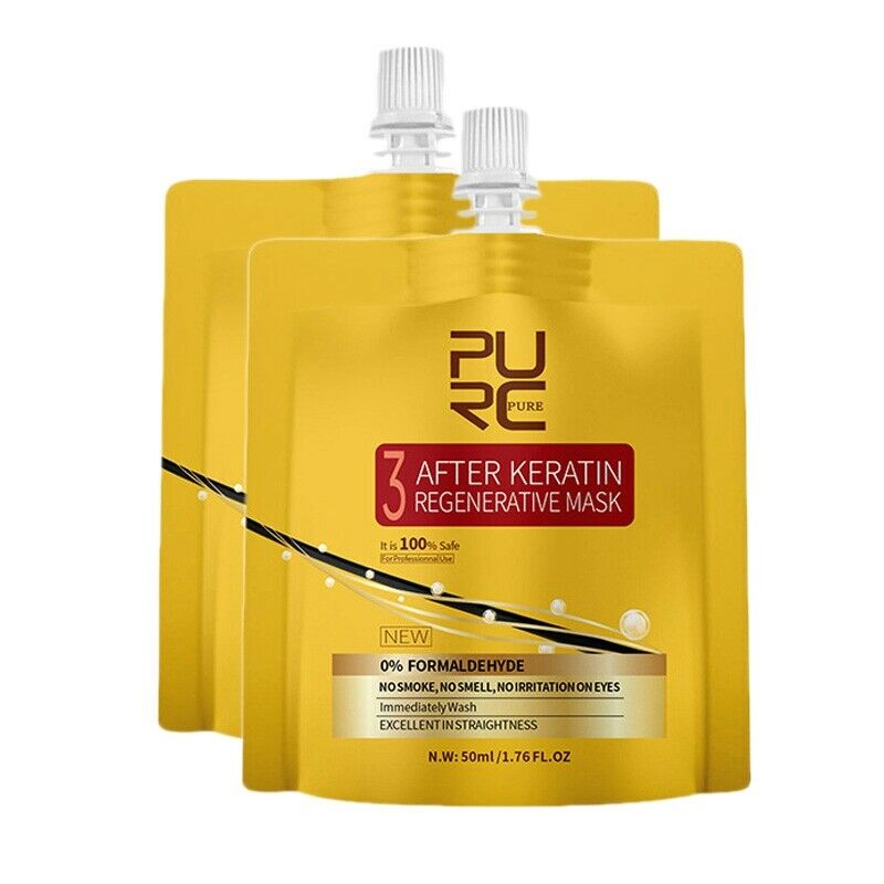 Purc New 0% Keratin Treatment Straighten Repair Damaged Frizzy Hair Free Fo L6L1