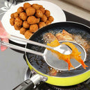Stainless Steel Drain Oil Fried Food Strainer Food Clip Tong BBQ Salad Tool
