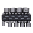 9 Piece Metric Hex Bit Socket Set, 5mm-13mm, Chrome-vanadium Steel Drill Bit