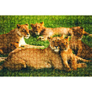 75 X 50cm 1000 Pieces Paper Jigsaw Puzzles Tiger Family Assembling Picture