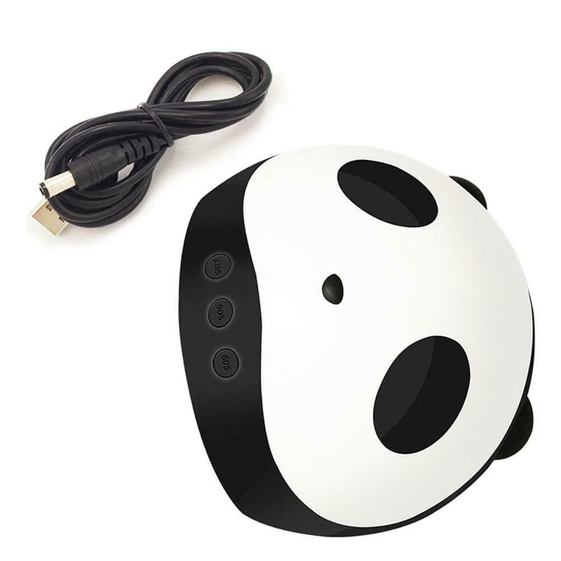 36W Cute Panda UV LED Nail Lamp Dryer 3 Timers Manicure Gel Polish Drying Light