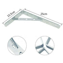 Quality SUS 304 Solid Stainless Steel 90 Degree Angle Wall Mounted Shelf Su J8L9