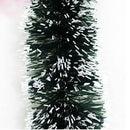 2M Long Dark Green & White Tinsel Christmas Decorations Tree Fashion Decor  LJ