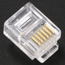 RJ11 6P6C Modular Plug Telephone Adapter Connector Line End 50pcs B1X5