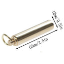 1 Pcs Outdoor Brass Waterproof Seal Bottle Container Bonus Two Waterproof Ring