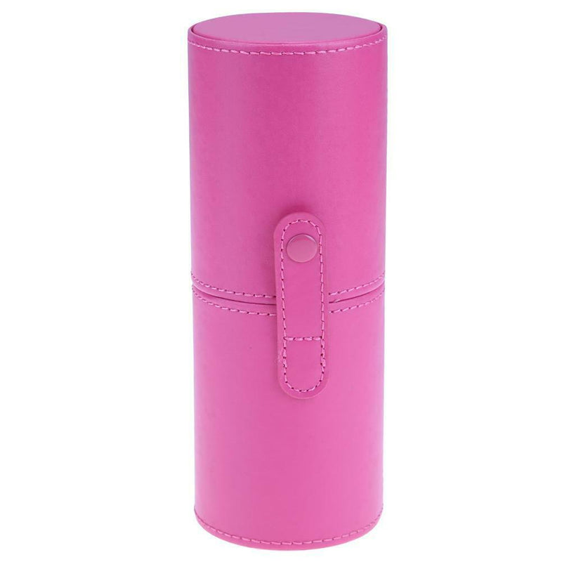 Leather Makeup Brush Pen Storage Empty Holder Cosmetic Cup Case Box A