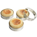 fox run english muffin rings 4pc set - egg pancake biscuit crumpet cutter WGJCA+