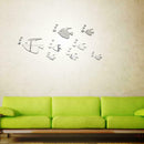 Acrylic Cartoon Bubble Fish Mirror Wall Stickers Home Decorative Stickers A