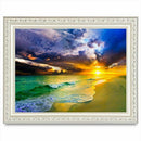 5D DIY Diamond Painting Cross Stitch Beach sunset Rhinestone Full circular