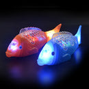 Simulation Swimming Electric Fish Kids LED Lighting Music Toys Color Random A