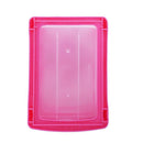 Mini translucent Drawer type plastic Storage Boxï¼ˆrose red 3 Layersï¼‰