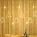 3.5m 8 Mode Curtain String Lights Christmas Decorative Lamp (Warm White)