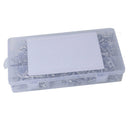 360pcs  Rivets Assortment Box of 120pcs Domed, Open End 3.2mm 4.0mm 5.0mm