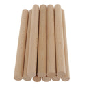 10Pcs Wood Dowel Rod - Wooden Dowels - 17mm Thin Wooden Dowels for Crafts - Wood