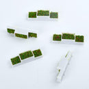 25 Pack N Gauge 1/150 E Shape Flower Beds Plant Set for Street Scenery