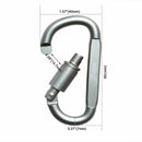 6 pcs Aluminum Alloy D-ring Locking Carabiner Light but Strong