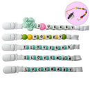 100Pc/Bag Silicone Letter Beads For Insert Name On Pacifier Chain Clips 12M V5B8