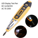 Digital Ac/Dc Voltage Tester Pencil Lcd Display Test Pen 12-250V Home Tool ME