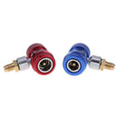 2x AC R134a Quick Connector Car Air Conditioning Coupler Adapter 1/4 " SAE HVAC