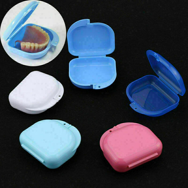 Dental Orthodontic Retainer Denture Storage Case Box Container Mouthguard B A6F7