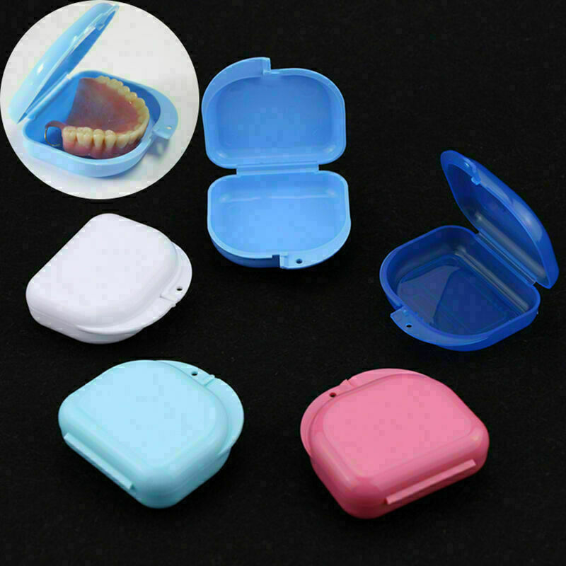 Dental Orthodontic Retainer Denture Storage Case Box Container Mouthguard B A6F7