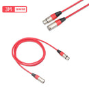 3 Pin XLR Male to Female Extension Cord Cable Audio Wire Microphone Amplifier