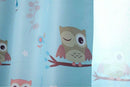 100x250cm Owl Pattern Black-ou Cloth Curtain Drapes Living Room Bedroom Blue