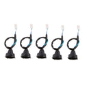 5pcs Plastic P15D Automotive Light Bulb Socket Base Holder Connection Wire Lead