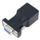 VGA Extender Female to LAN CAT5 CAT5E RJ45 Ethernet Female Adapter