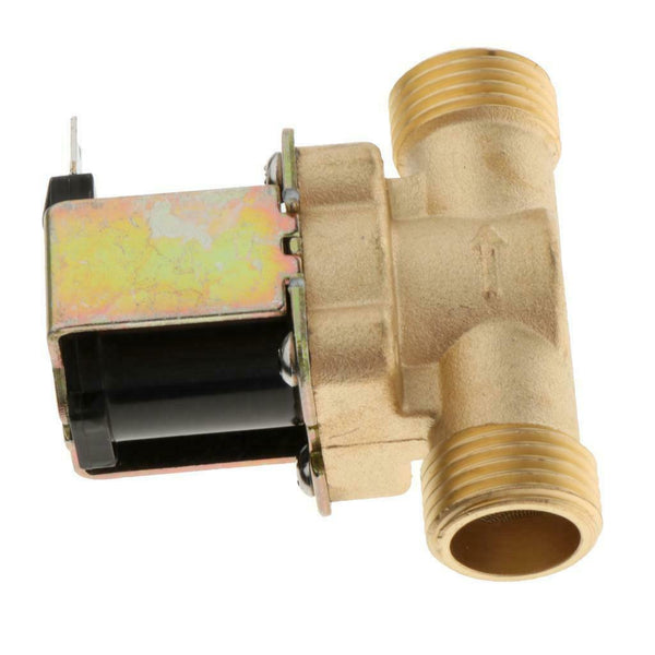 1/2 Inch Electric Solenoid Valve DC12/24/220V Solar Coil Valve for Water DC12V
