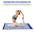 Spike Yoga Cushion Relieve Pain Acupuncture Massage Mat (Sapphire Blue) A