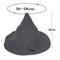 Halloween Witch Hat Modern Knitting Cap Party Outfit Accessories Dark grey