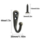 24 Pieces Coat Hooks Wall Mounted Robe Hook Single Coat Hanger No Scratch a