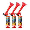 3Pcs Durable Pump Air Horn Cheering Party Boating Warning Fog Extreme Loud Horns