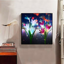 5D DIY Full Drill Diamond Painting Dragonfly Flower Cross Stitch Embroidery