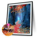 Full Round Drill Rhinestone Picture DIY Maple Leaves Path Diamond Painting