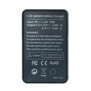 Safe Portable LCD Dual Battery Charger For Sony Alpha Series A6000 A6300 A6500