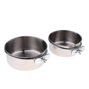 2x Classic Pet Products Classic Stainless Steel Hook-On Coop Cup M
