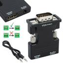 1080P HDMI Female to VGA Male with Audio Output Cable Converter Adapter Lead Top