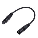35cm XLR 5-Pin Female to 3-Pin Male DMX Stage Light Connected Adapter Cable A
