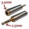 2.5mm Male to 3.5mm Female Stereo Mic Audio Earphone Jack Adapter ConverterPLC.