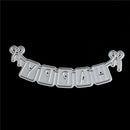 Novelty Scrapbooking Happy Birthday Bow Cutting Dies Craft Embossing Stencils lj