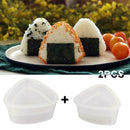 2Pcs Triangle Form Mould Sushi DIY Onigiri Rice Ball Bento Tool Maker neu P J3D8