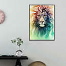 5D DIY Full Drill Diamond Painting Colorful Lion Cross Stitch Embroidery
